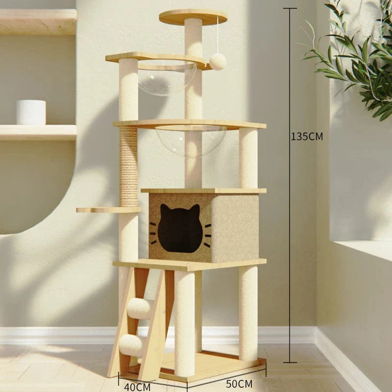 Arbre a chat Maison en Bois